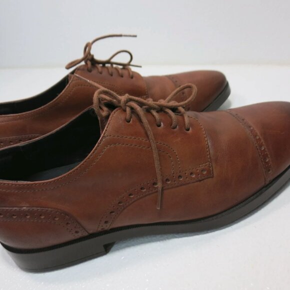 Cole Haan Oil Tanned Leather Cap Toe Dress Footwear Oxfords Men's Shoes 8.5 M - Picture 6 of 8